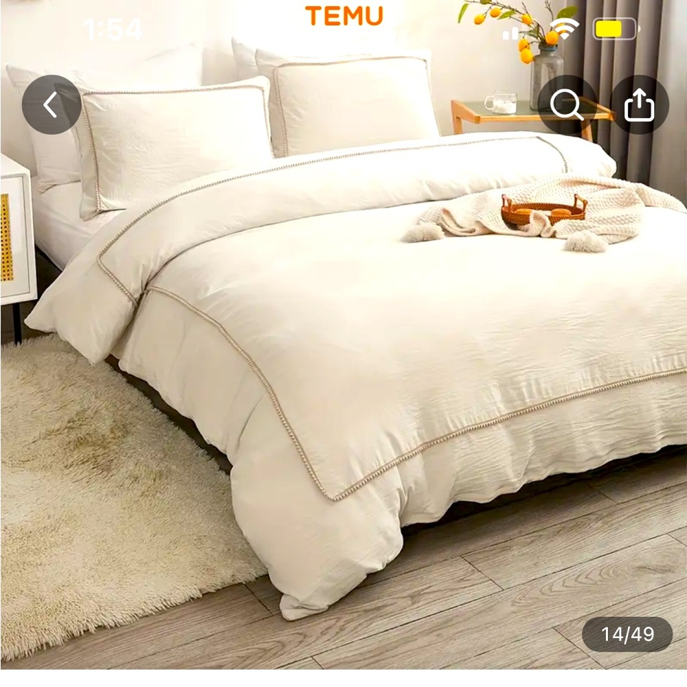 TEMU Queen duvet cover. King size